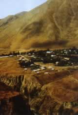Village in the Tian Shan Mountains
